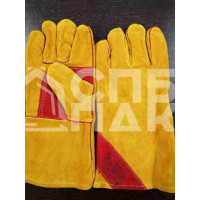 Краги спилковые КРС/хлопок, лен, швы Kevlar (Siberia) Т12-11-ru